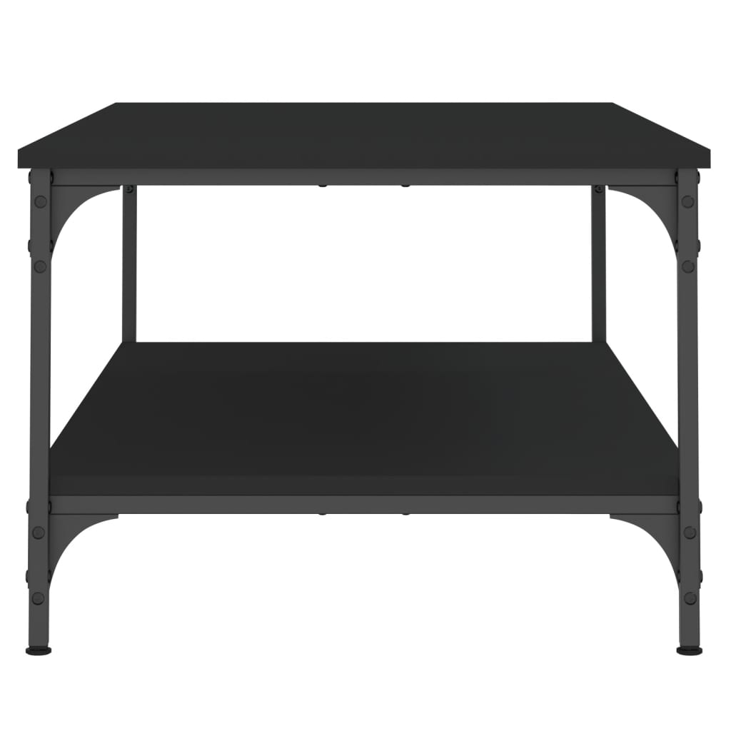 Tavolino da Salotto Nero 100x55x40 cm in Legno Multistrato 832833