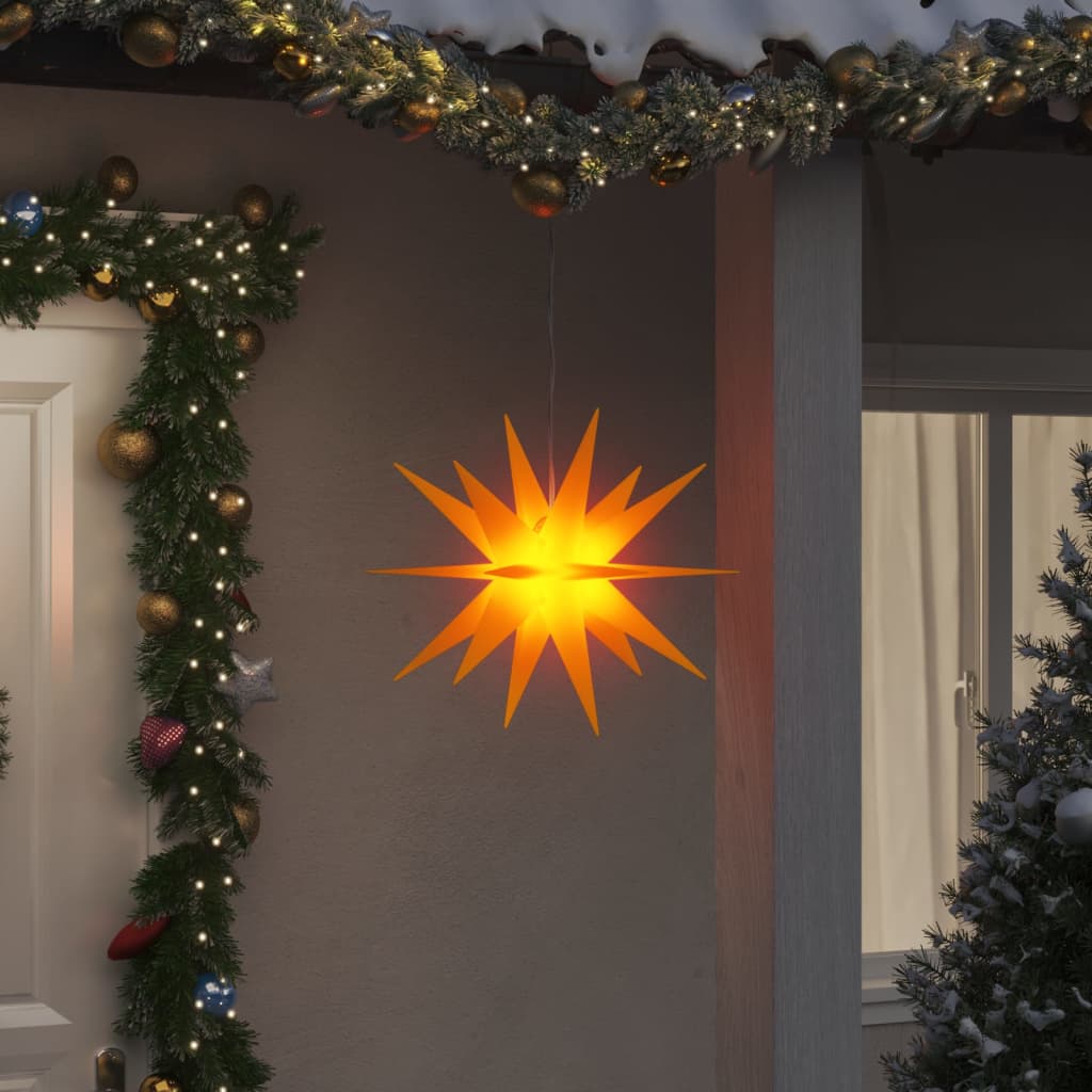 Illuminazioni Stella Moravia con LED 3pz Pieghevoli Gialle 43cm 3190440