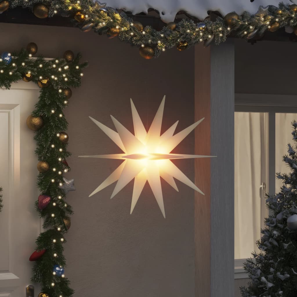 Luci di Natale con LED 3 pz Pieghevoli Bianche 100 cm 3190448