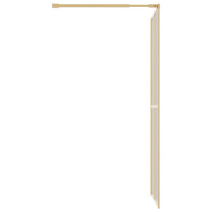 Parete per Doccia Walk-in Vetro Trasparente ESG 90x195 cm Oro 154945