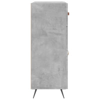 Credenza Grigio Cemento 69,5x34x90 cm in Legno Multistrato 827952