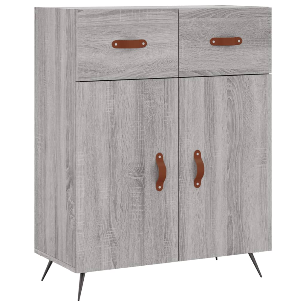 Credenza Grigio Sonoma 69,5x34x90 cm in Legno Multistrato 827954