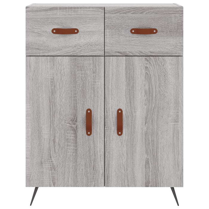 Credenza Grigio Sonoma 69,5x34x90 cm in Legno Multistrato 827954