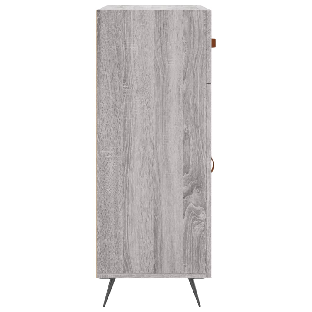 Credenza Grigio Sonoma 69,5x34x90 cm in Legno Multistrato 827954