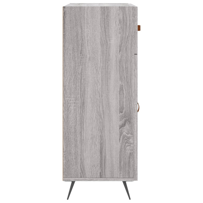 Credenza Grigio Sonoma 69,5x34x90 cm in Legno Multistrato 827954