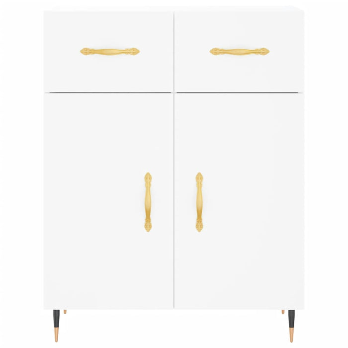 Credenza Bianca 69,5x34x90 cm in Legno Multistrato 827956