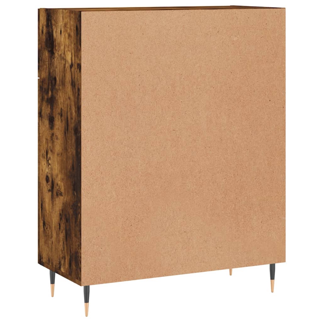 Credenza Rovere Fumo 69,5x34x90 cm in Legno Multistrato 827961