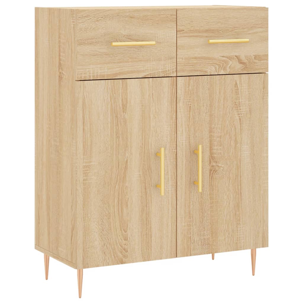 Credenza Rovere Sonoma 69,5x34x90 cm in Legno Multistrato 827967