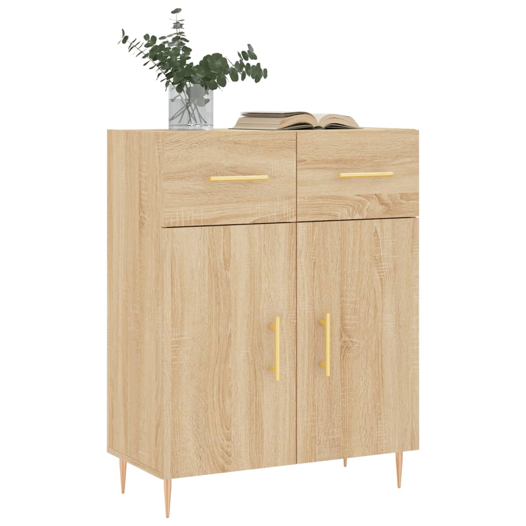 Credenza Rovere Sonoma 69,5x34x90 cm in Legno Multistrato 827967