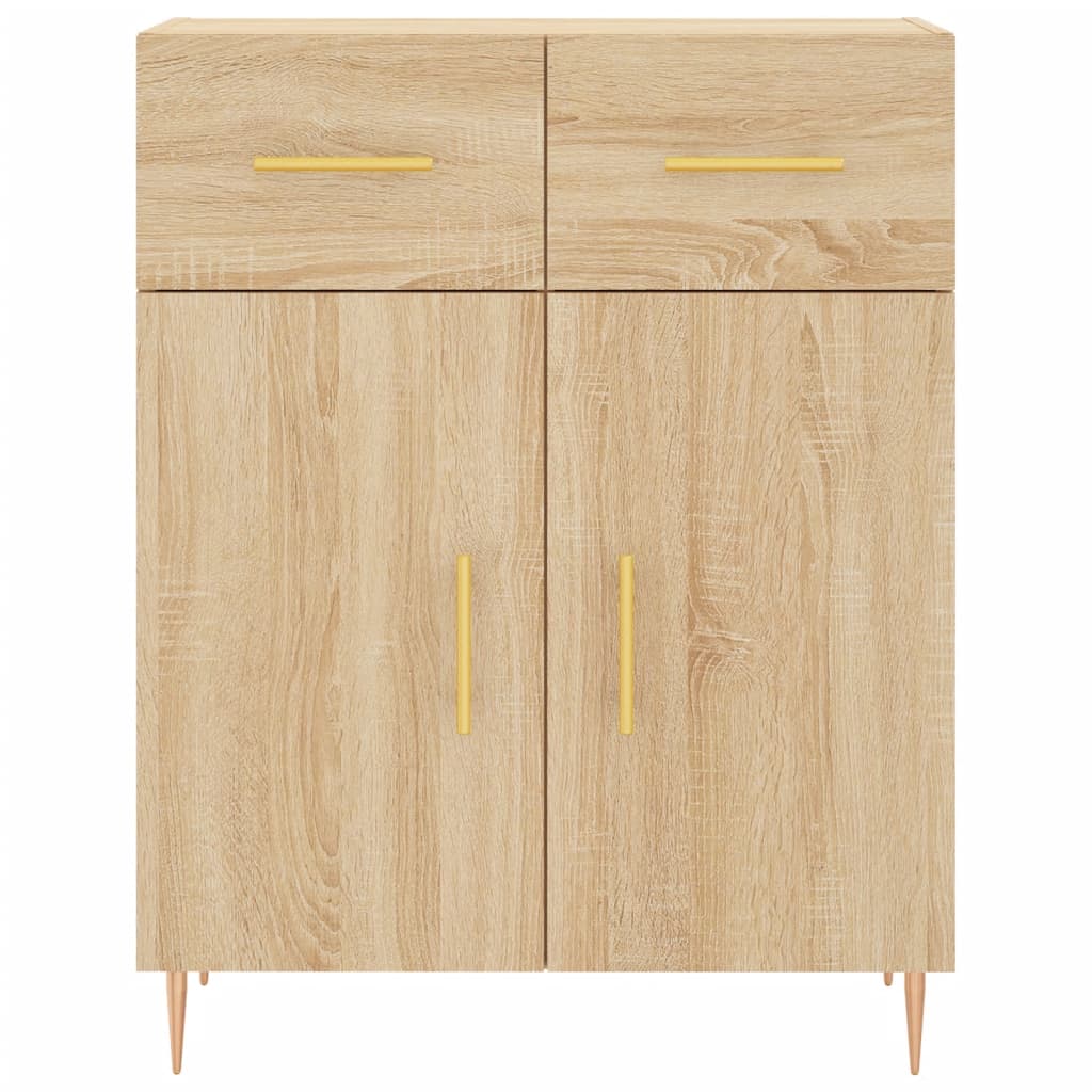 Credenza Rovere Sonoma 69,5x34x90 cm in Legno Multistrato 827967