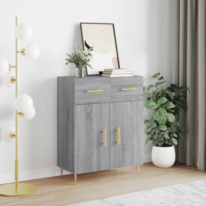 Credenza Grigio Sonoma 69,5x34x90 cm in Legno Multistratocod mxl 105311