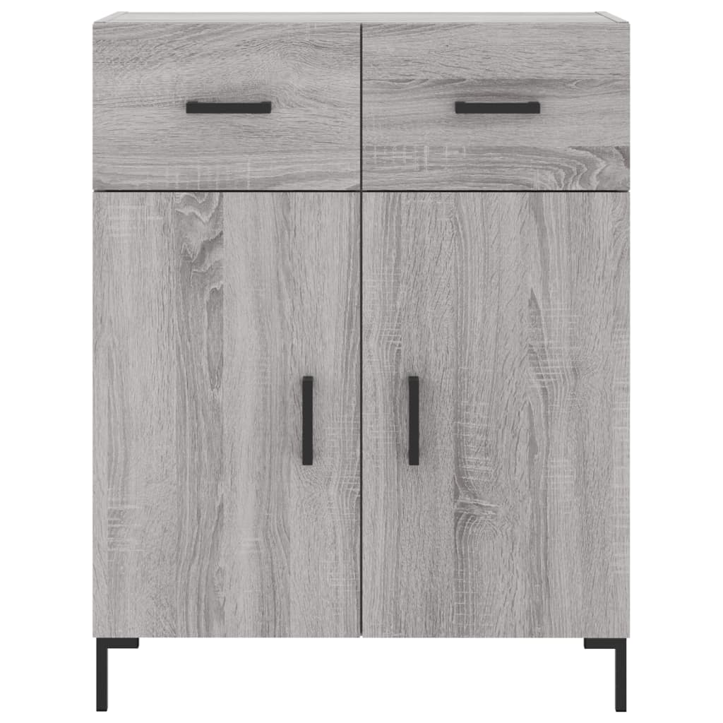 Credenza Grigio Sonoma 69,5x34x90 cm in Legno Multistrato 827986