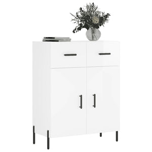 Credenza 69,5x34x90 cm in Legno Multistrato Bianco Lucidocod mxl 87844