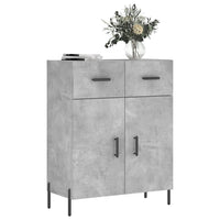 Credenza Grigio Cemento 69,5x34x90 cm in Legno Multistratocod mxl 79972