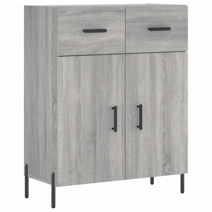 Credenza Grigio Sonoma 69,5x34x90 cm in Legno Multistrato 827994