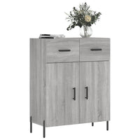 Credenza Grigio Sonoma 69,5x34x90 cm in Legno Multistrato 827994