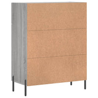 Credenza Grigio Sonoma 69,5x34x90 cm in Legno Multistrato 827994