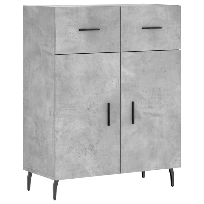 Credenza Grigio Cemento 69,5x34x90 cm in Legno Multistratocod mxl 79981