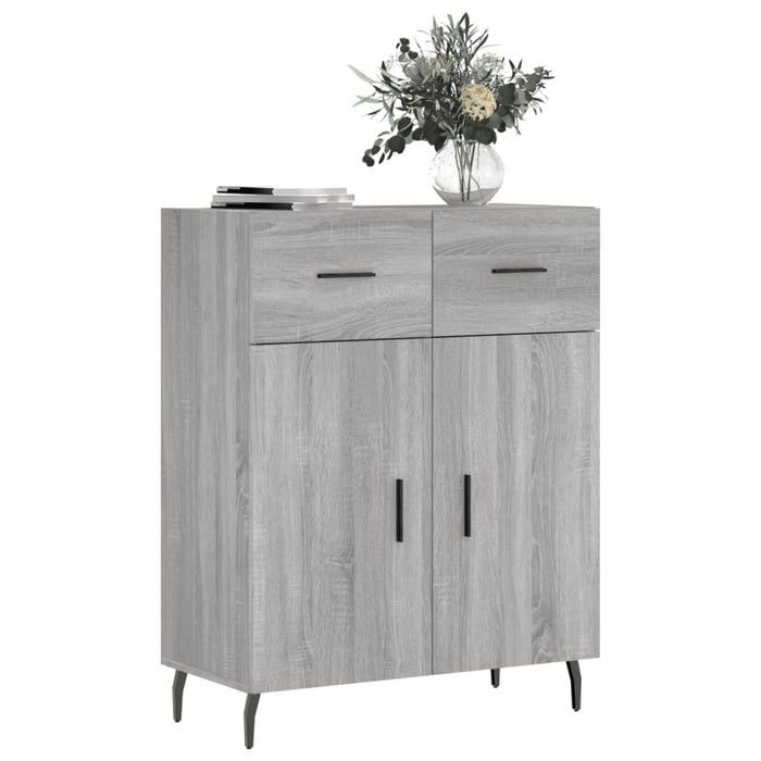 Credenza Grigio Sonoma 69,5x34x90 cm in Legno Multistratocod mxl 80871