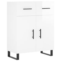 Credenza 69,5x34x90 cm in Legno Multistrato Bianco Lucido 828006