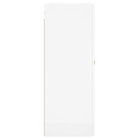 Mobile a Parete Bianco Lucido 69,5x34x90 cm 828398