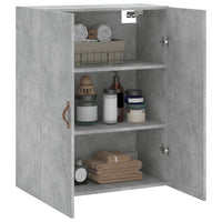 Mobile a Parete Grigio Cemento 69,5x34x90 cm 828400