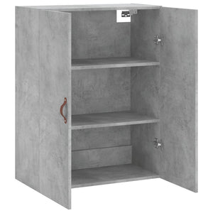 Mobile a Parete Grigio Cemento 69,5x34x90 cm 828400