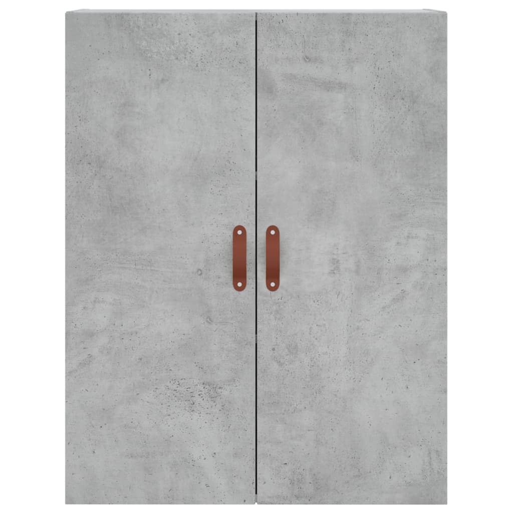 Mobile a Parete Grigio Cemento 69,5x34x90 cm 828400