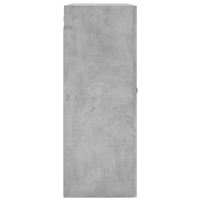 Mobile a Parete Grigio Cemento 69,5x34x90 cm 828400