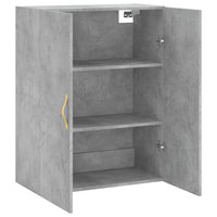 Mobile a Parete Grigio Cemento 69,5x34x90 cm 828408