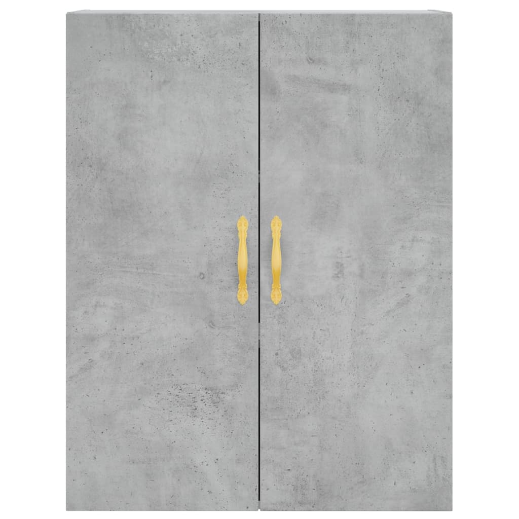 Mobile a Parete Grigio Cemento 69,5x34x90 cm 828408