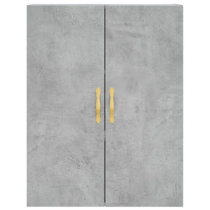 Mobile a Parete Grigio Cemento 69,5x34x90 cm 828408