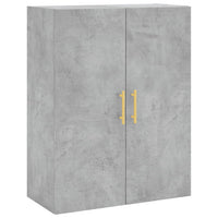 Mobile a Parete Grigio Cemento 69,5x34x90 cm 828416