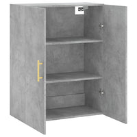 Mobile a Parete Grigio Cemento 69,5x34x90 cm 828416