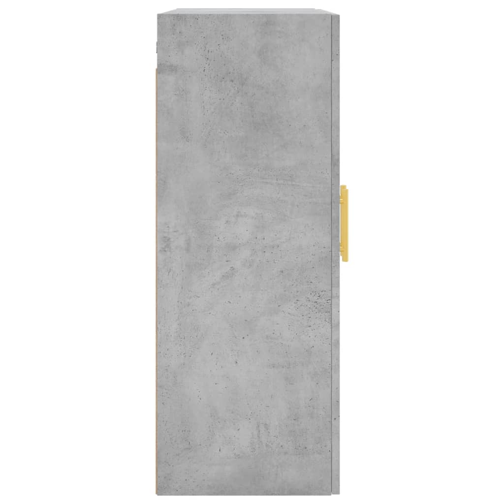 Mobile a Parete Grigio Cemento 69,5x34x90 cm 828416