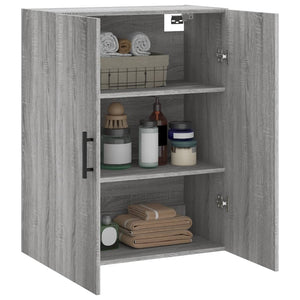 Mobile a Parete Grigio Sonoma 69,5x34x90 cm 828450