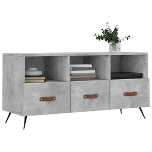 Mobile Porta TV Grigio Cemento 102x36x50 cm Legno Multistrato 829008