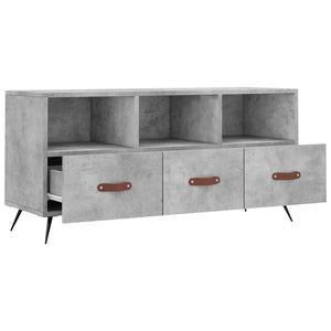 Mobile Porta TV Grigio Cemento 102x36x50 cm Legno Multistrato 829008