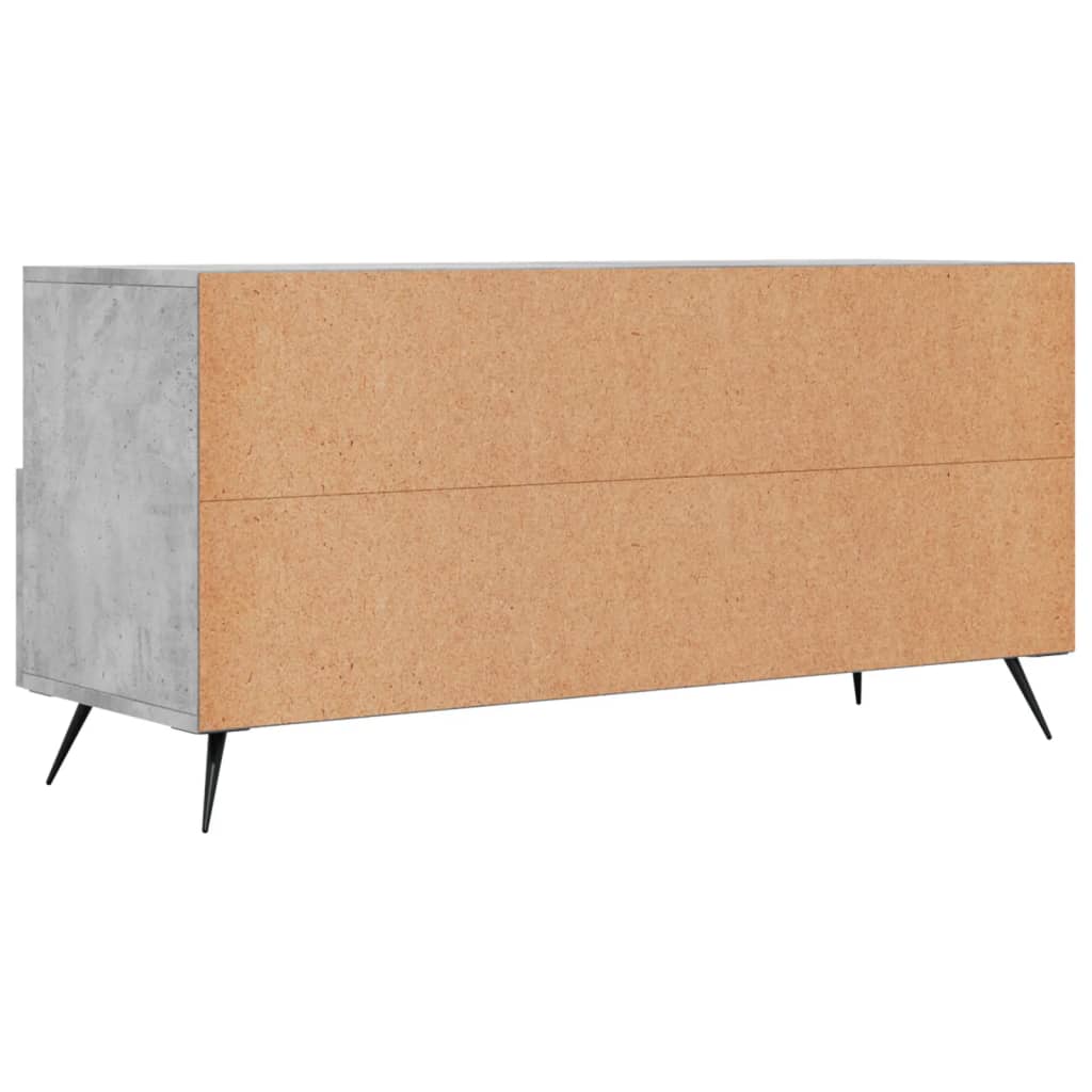 Mobile Porta TV Grigio Cemento 102x36x50 cm Legno Multistrato 829008