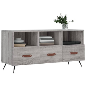 Mobile TV Grigio Sonoma 102x36x50 cm in Legno Multistrato 829010