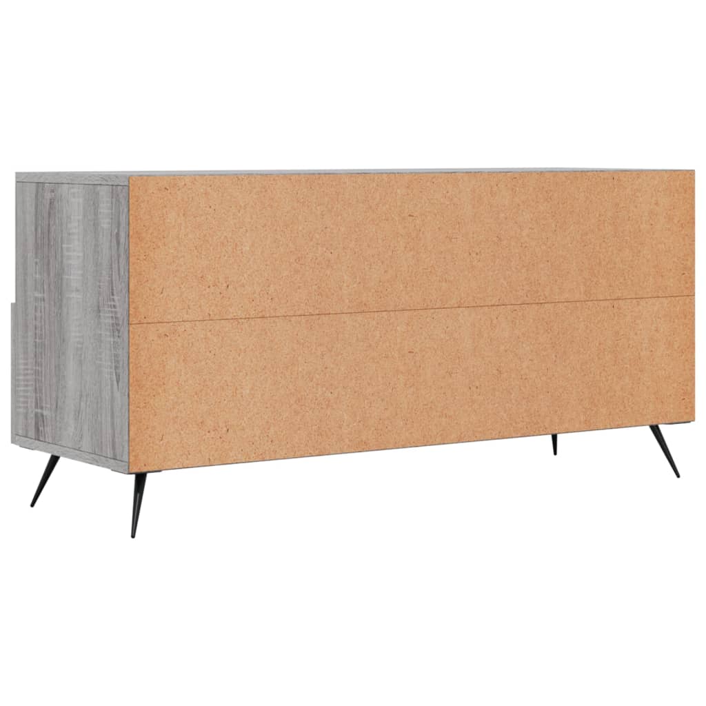 Mobile TV Grigio Sonoma 102x36x50 cm in Legno Multistrato 829010