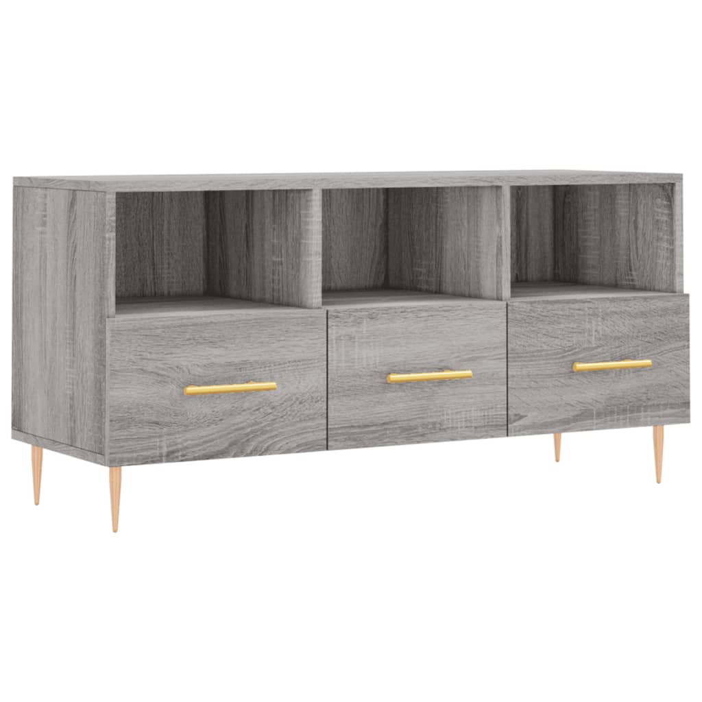 Mobile TV Grigio Sonoma 102x36x50 cm in Legno Multistratocod mxl 105335