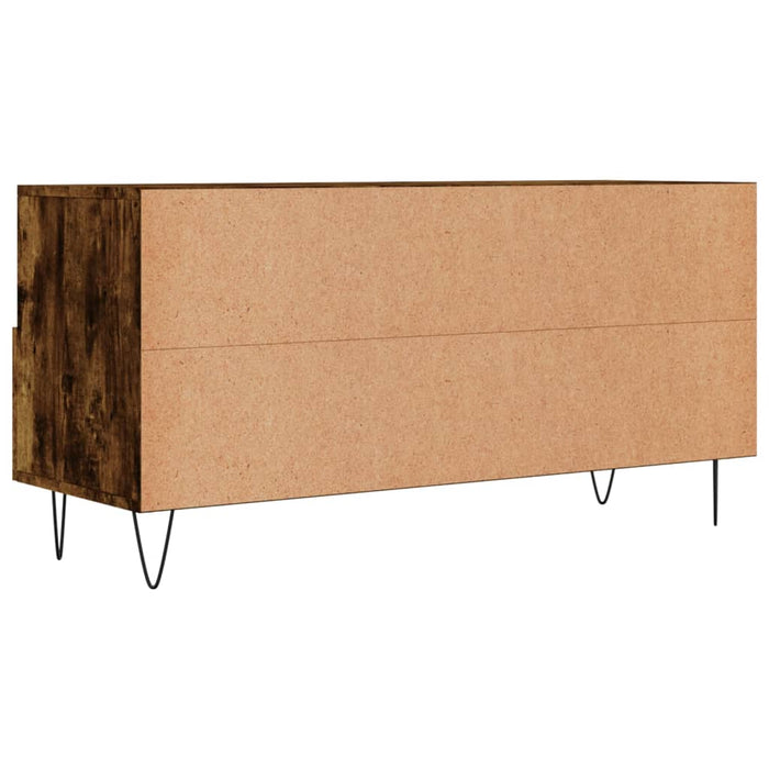 Mobile Porta TV Rovere Fumo 102x36x50 cm in Legno Multistrato 829033