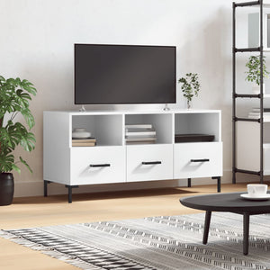 Mobile Porta TV Bianco Lucido 102x36x50 cm in Legno Multistratocod mxl 80000