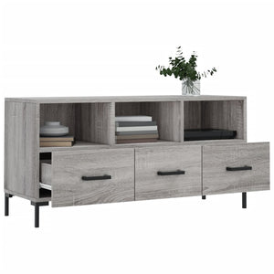 Mobile TV Grigio Sonoma 102x36x50 cm in Legno Multistrato 829042