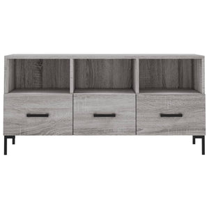 Mobile TV Grigio Sonoma 102x36x50 cm in Legno Multistrato 829042