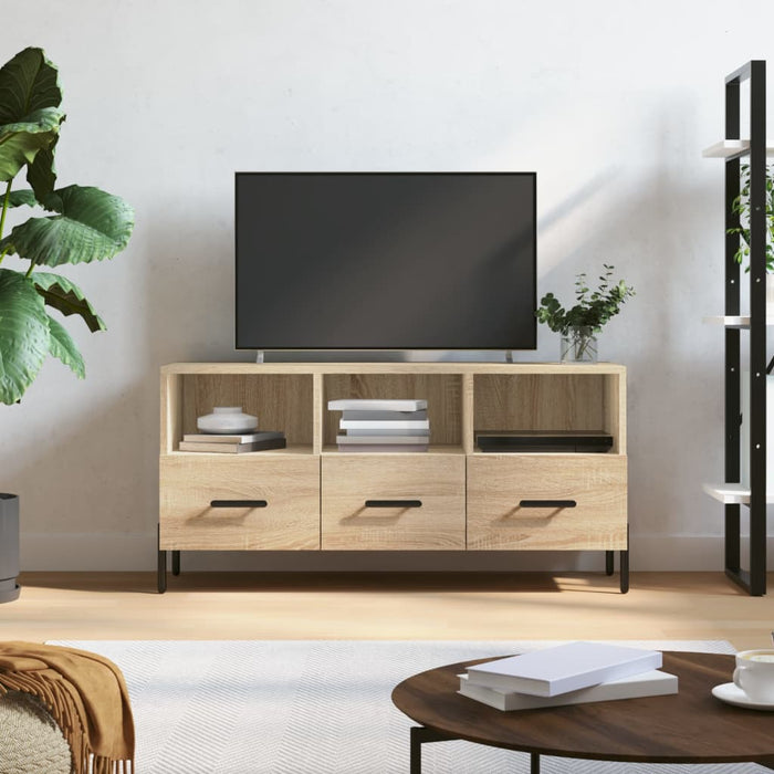 Mobile Porta TV Rovere Sonoma 102x36x50 cm in Legno Multistrato 829047