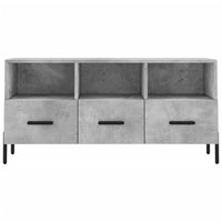 Mobile Porta TV Grigio Cemento 102x36x50 cm Legno Multistrato 829048