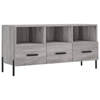 Mobile TV Grigio Sonoma 102x36x50 cm in Legno Multistrato 829050