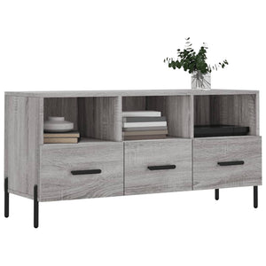 Mobile TV Grigio Sonoma 102x36x50 cm in Legno Multistrato 829050